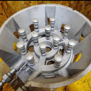 (4735-03)タチバナ製作所 業務用 ガスバーナー 鋳物コンロ 都市ガス用 塗装済み 厨房機器 飲食店 店舗 中古品 4735-03)タチバナ製作所 業務用 ガスバーナー 鋳物コンロ 都市ガス用