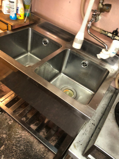 厨房器具、wシンク.作業台