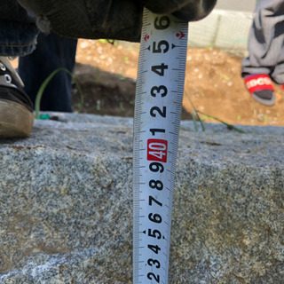 御影石 墓石 大石 引き取り限定 2本