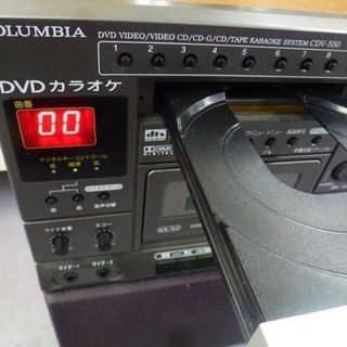 カラオケシステム COLUMBIA デノン CDV-550 カセットテープ DVD 03年製