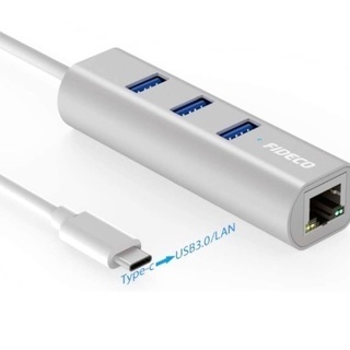 USB-C ハブ USB3.0イーサネット アダプタ付き タイプ...