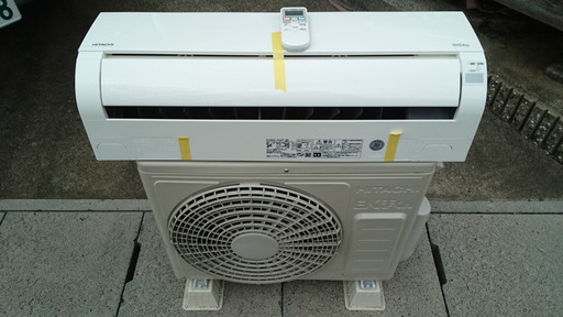 中古エアコン　２０１７年　日立製　６畳用