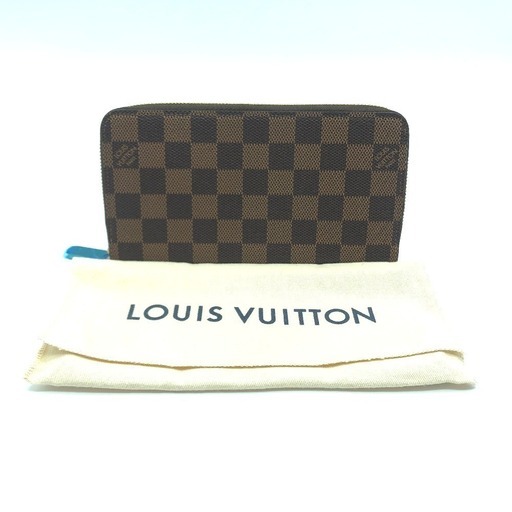 未使用★LOUIS VUITTON【ルイヴィトン】 N60046 ラウンドファスナー長財布 ジッピーウォレット ダミエ 長財布（小銭入れあり）