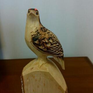【商談中】木彫りの雷鳥