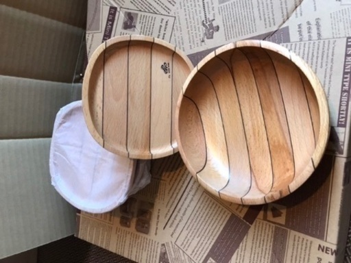 木製皿とボール(新品)