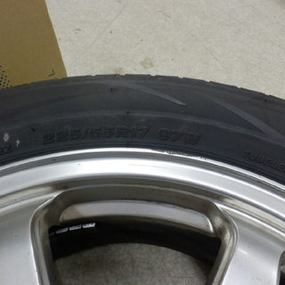 2019年製 225/55R17 ブリヂストン レグノ GRVⅡ 夏タイヤ ４本セット アルミ付き