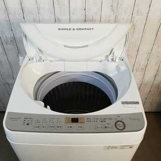 新品同様★シャープ es-ks70u 洗濯機 7kg 2019年　買取帝国　朝霞店