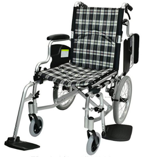 車椅子 コンフォート介助式 アルミ製 ケアテックジャパン CAH-20SU  色：チェックBB