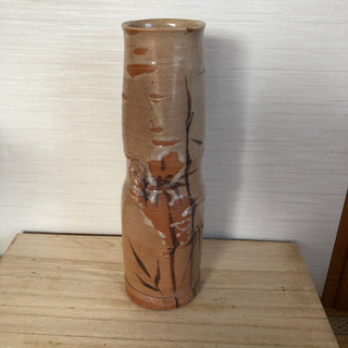 【無料】茶色い花瓶　和　骨董