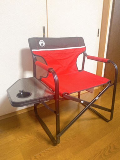 【Coleman】値下げ‼️サイドテーブル付きデッキチェア3つセット