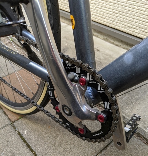 引き渡し　Kona tiki クロスバイク 150-165㎝くらい用　シングルフロント化 引き渡し Kona tiki クロスバイク 150-165㎝くらい用 シングルフロント化