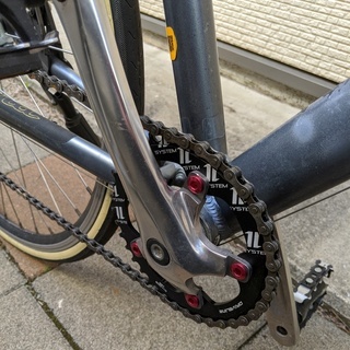 引き渡し　Kona tiki クロスバイク 150-165㎝くらい用　シングルフロント化