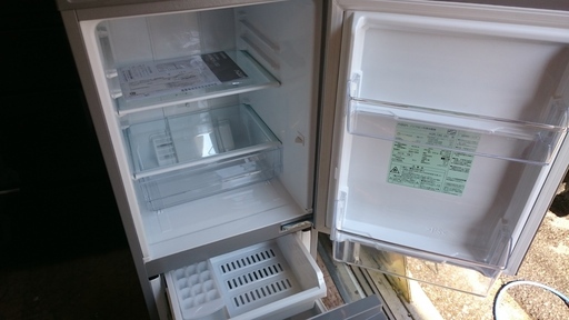 アクア（AQUA） AQR-13G（S)　シルバー ２ドア冷凍冷蔵庫 　2018年製