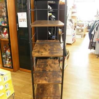 ニトリ シェルフ ステイン 幅80×奥行40×高さ160㎝ 棚 ラック 収納家具