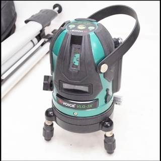 VOICE レーザー墨出し器 VLG-3X 3ライン ヴォイス グリーン 三脚付き