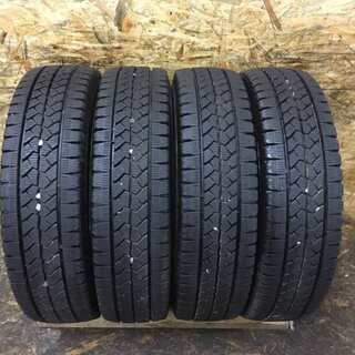 BS BLIZZAK VL1 195/80R15 107/105L LT 15インチ スタッドレス 4本 2014年製 バリ溝 ハイエース キャラバン等　(TD312) クレジットカード QR決済可能