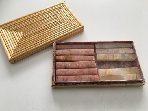 未使用　天然石箸置き