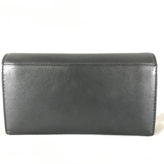 マークジェイコブス 黒×茶 ラムレザー バイカラースナップショット長財布