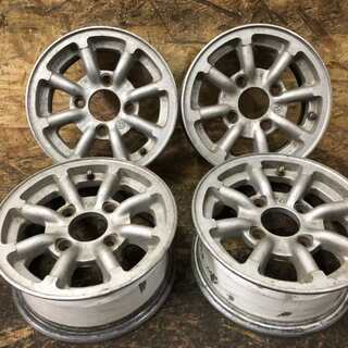 ワタナベ 12インチ 4本 5J4HPCD114.3約+31 旧車ホイール 希少 (VHJ78 