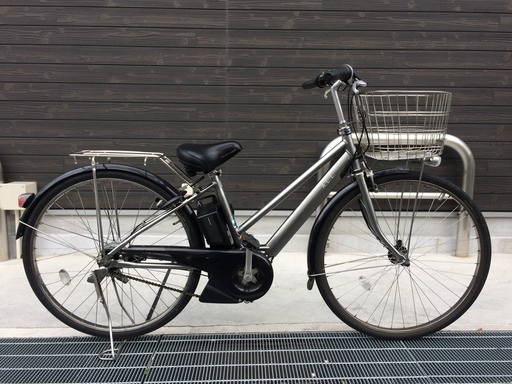 地域限定　ブリヂストン　ACL　新基準　内装八段変速　12,8AH　27インチ　シルバー　パスシティ　ビビ　神戸市　電動自転車
