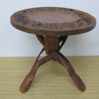 木製 円型 花台 サイドテーブル ミニテーブル インテリア 直径...