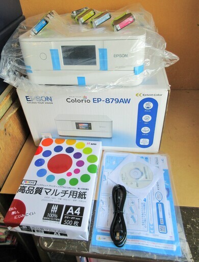 ☆EPSON エプソン Colorio EP-879AW インクジェット複合機◆飾りたくなるグッドデザイン