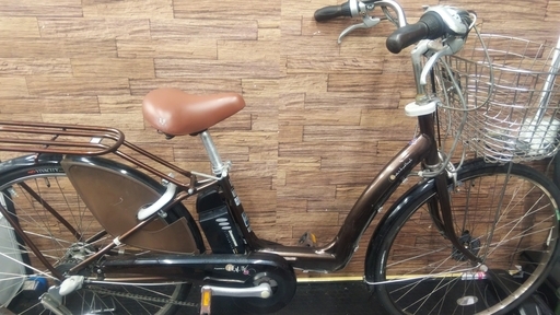 BRIDGESTONE　　電動アシスト自転車　ボーテアシスタ　2010年　3人乗り対応モデル　ブラウンカラー