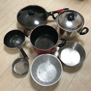 鍋やフランパンなど調理器具まとめて