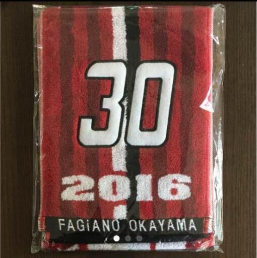 ファジアーノ岡山 タオルマフラー 30番 豊川雄太 2016