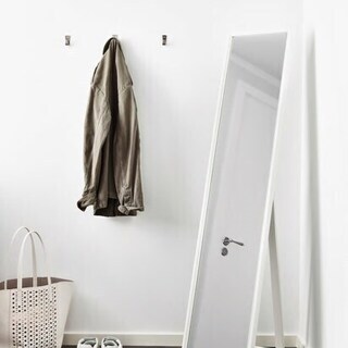 【美品】IKEA イケア 姿見 ミラースタンド フラークナン ホワイト