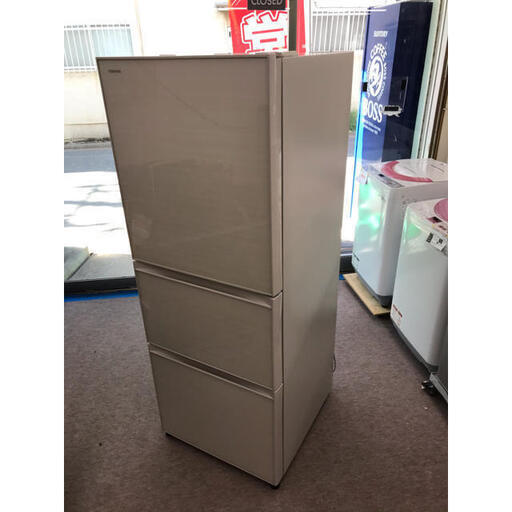 【近隣配送、設置費無料】TOSHIBA 3ドア冷凍冷蔵庫 GR-M33SXV 2019