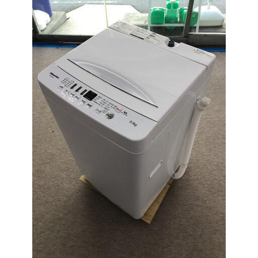 【近隣配送、設置費無料】Hisense 5.5kg全自動電気洗濯機 HW-T55D 2019