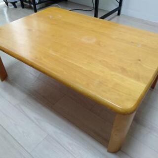 木製テーブル　折り畳み　座卓