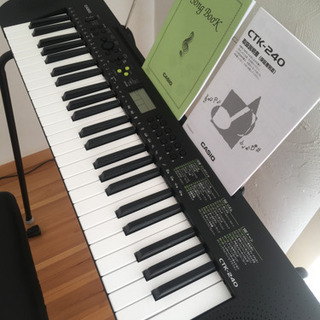 CASIO カシオ電子ピアノCTK-240 椅子スタンドセット