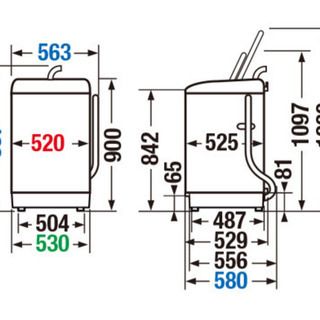 洗濯機　TOSHIBA AW-5G6 東芝