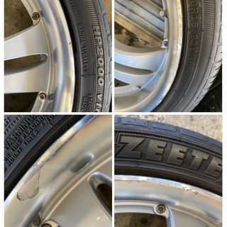 【格安】 225/40R18　ZEETEX HP2000 vfm 　18×7.5　＋48　114.3×5H　ホイール付き4本セット