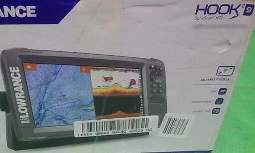 LOWRANCE GPS魚探 HOOK2-9 SplitShot(未使用品 箱ナシ