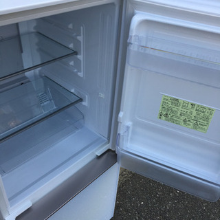 美品 2019年製 SHARP シャープ 137L冷蔵庫 プラズマクラスター ガラス扉 SJ-GD14E-W 超高年式