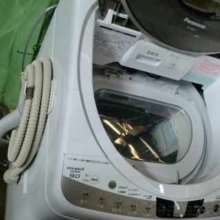 Panasonic／パナソニック選択9K、乾燥4.5K　電気洗濯乾燥機　NA-FR90S7　　2014年　動作保証1週間付き　引取り可