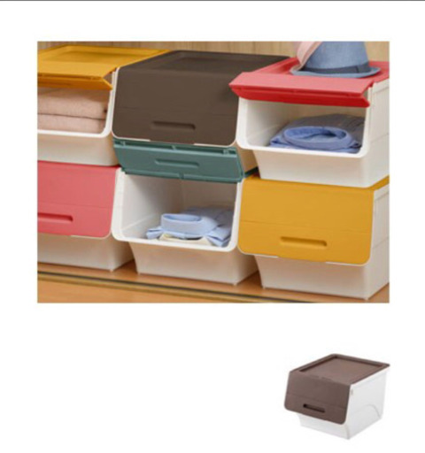 フロック Froq 積み重ね収納ケース スタッキング 収納ボックス フタ付き 前開き Sanka Squ 3個 差し上げます Tm 三鷹の収納 家具 収納ケース の中古あげます 譲ります ジモティーで不用品の処分