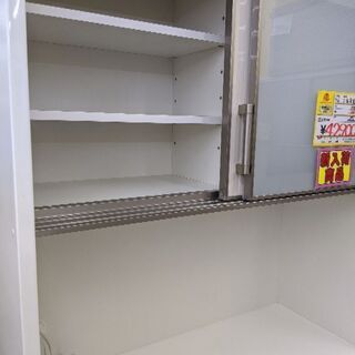 0425-04 食器棚 レンジボード 100幅 ハイカウンター 小キズ有 福岡糸島唐津