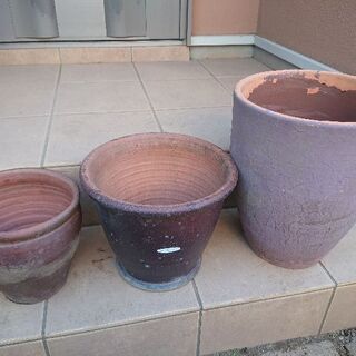 <お取引中>植木鉢⑩ 和風な植木鉢 色々なサイズ