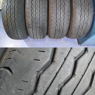 夏 ハイエース☆メッキ 調☆200ハイエース 200系 キャラバン ウエッズ キーラー PCD139.7 ブリヂストン 195/80Ｒ15 ＬＴ【富山】195Ｒ15 車検対応　