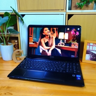 corei5メモリ8GのスーパーVAIO★　大容量500G！　高級感のあるモダンブラックで超かっこいい♪　　SONY　VAIO　15.5inch大画面　最新Windows10　64Bit　　テンキー＆ウェブカメラ内蔵　黒　 　ノートパソコン　無線LAN　Wi-Fi対応 　DVDドライブ corei5メモリ8GのスーパーVAIO☆ 大容量500G！ 高級感のあるモダン