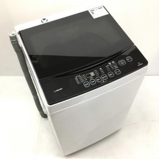 中古 maxzen 6.0kg 全自動洗濯機 JW06MD01WB 2018年製 スタイリッシュガラスふたモデル 6ヶ月保証付き