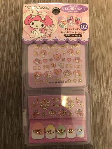 新品未開封マイメロディネイルセットネイルシール ななつ 品川のネイルの中古あげます 譲ります ジモティーで不用品の処分