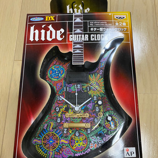 hideギター型ウォールクロック