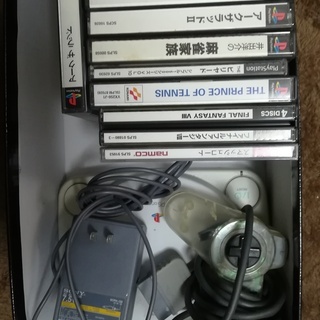 Sony PSone&液晶モニター （ソフト数枚[FF8等]＋メ...