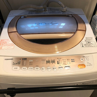 洗濯機　TOSHIBA AW-70L(WP) 7kg 乾燥機能付...