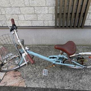 検討中[SAKAMOTO] 22インチ青色変速子供自転車